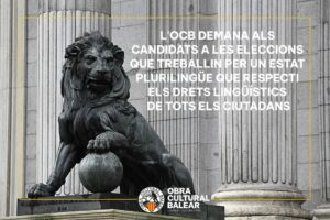 L’OCB demana als candidats a les eleccions que treballin per un Estat plurilingüe que respecti els drets lingüístics de tots els ciutadans