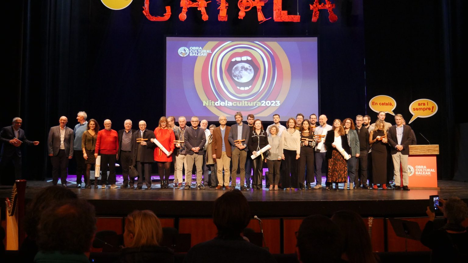 L’OCB celebra la Nit de la Cultura i la XXXVII edició dels Premis 31 de Desembre al Teatre Principal de Palma