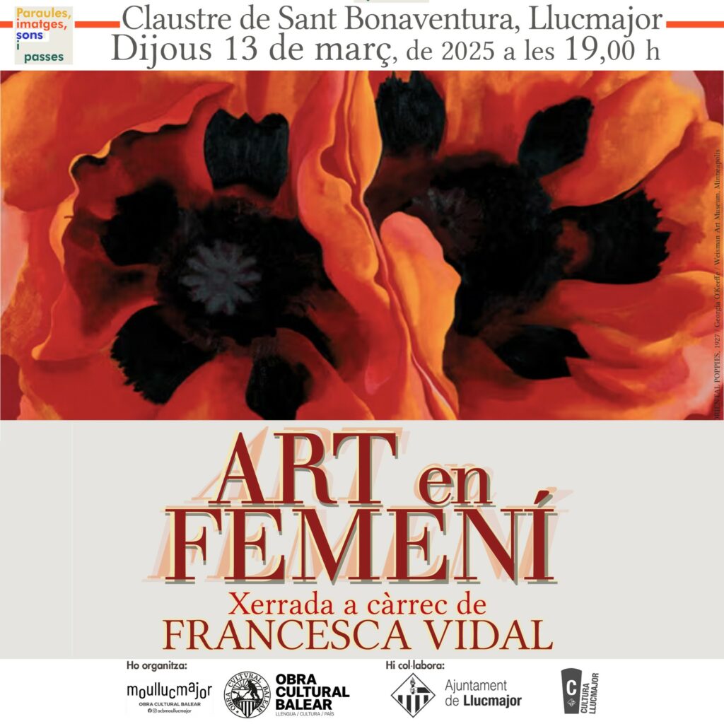 Conferència “Art en femení” a càrrec de Francesca Vidal