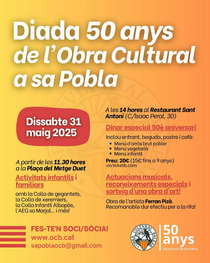 Diada 50 anys de l’OCB Sa Pobla