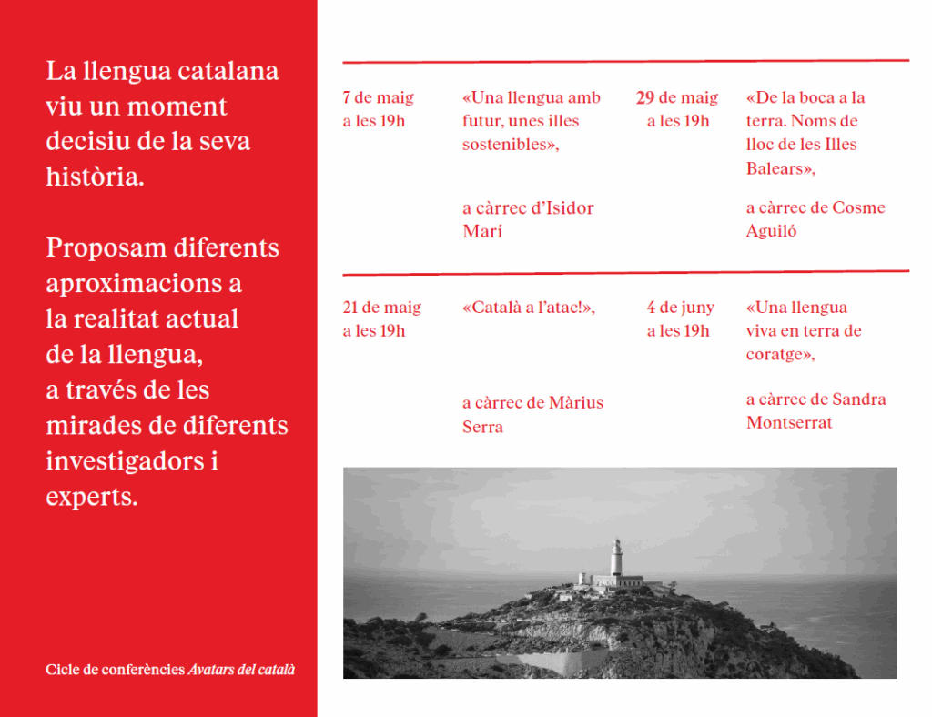 Conferència «Una llengua amb futur, unes illes sostenibles» del cicle Avatars del català