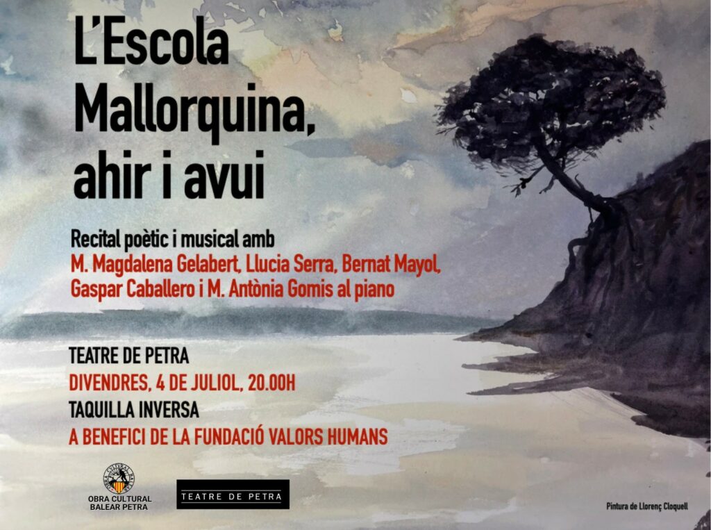 ‘L’escola Mallorquina, ahir i avui’, recital poètic i musical