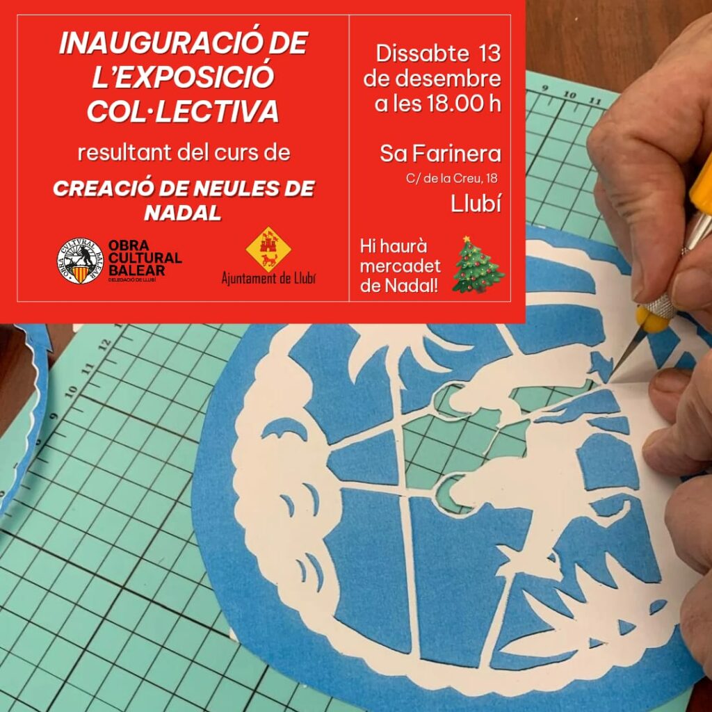 Inauguració de l’exposició del curs de creació de neules de Nadal
