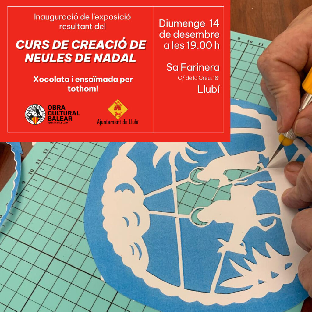Inauguració de l’exposició del curs de creació de neules de Nadal