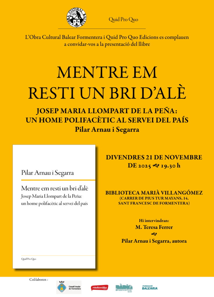 Presentació del llibre “Mentre em resti un bri d’alè” de Pilar Arnau Segarra