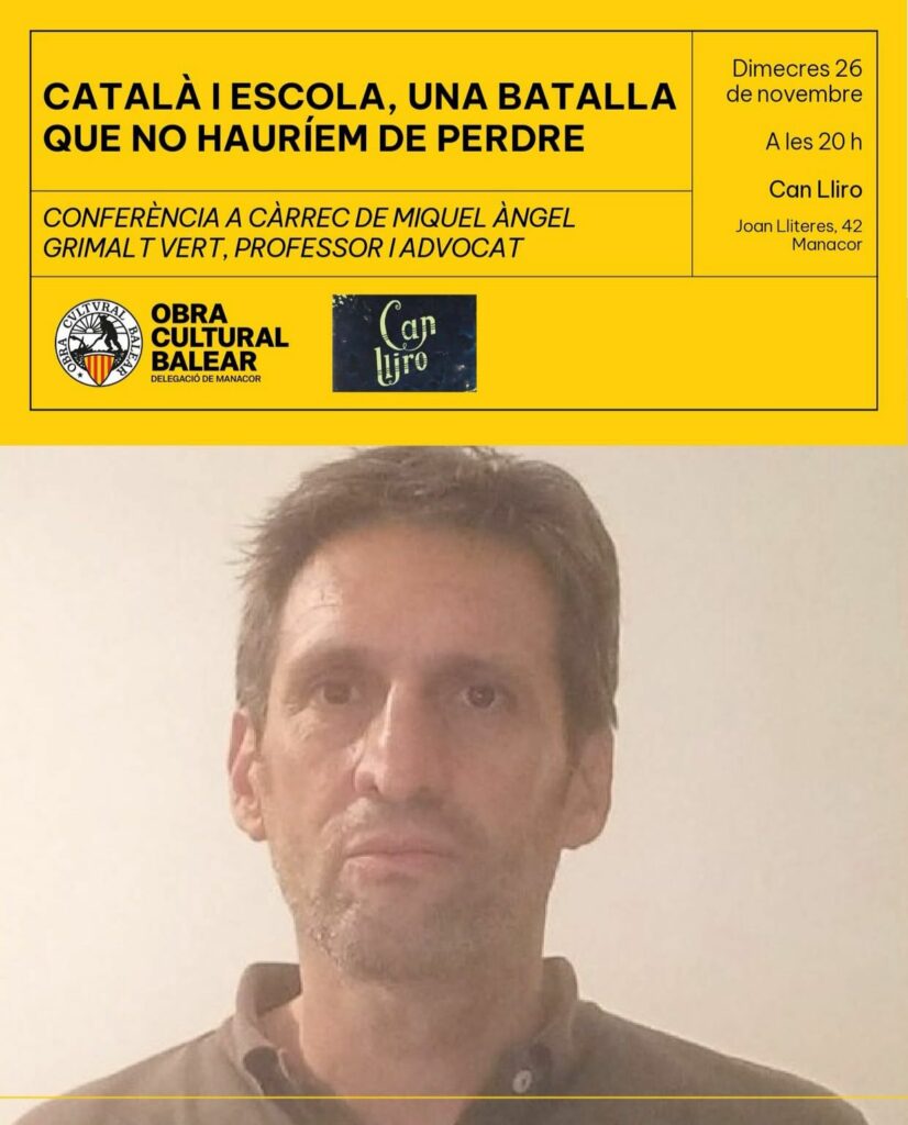Conferència “Català i escola, una batalla que no hauríem de perdre”