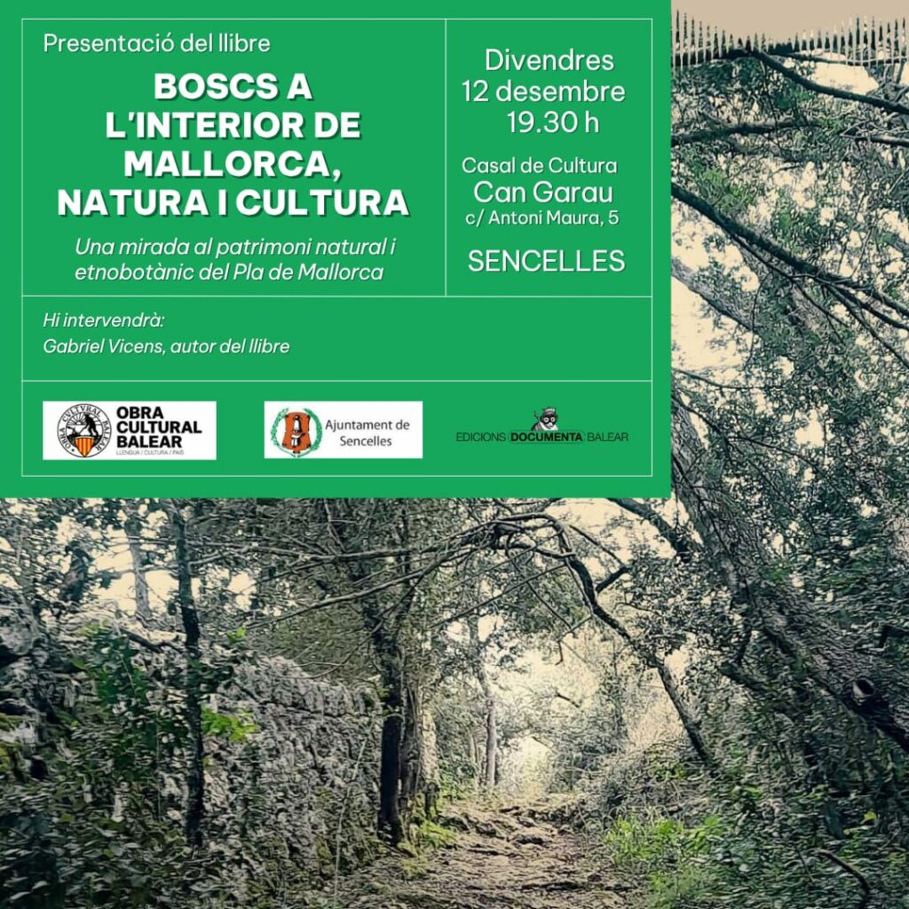 Presentació del llibre “Boscs a l’interior de Mallorca” de Gabriel Vicens