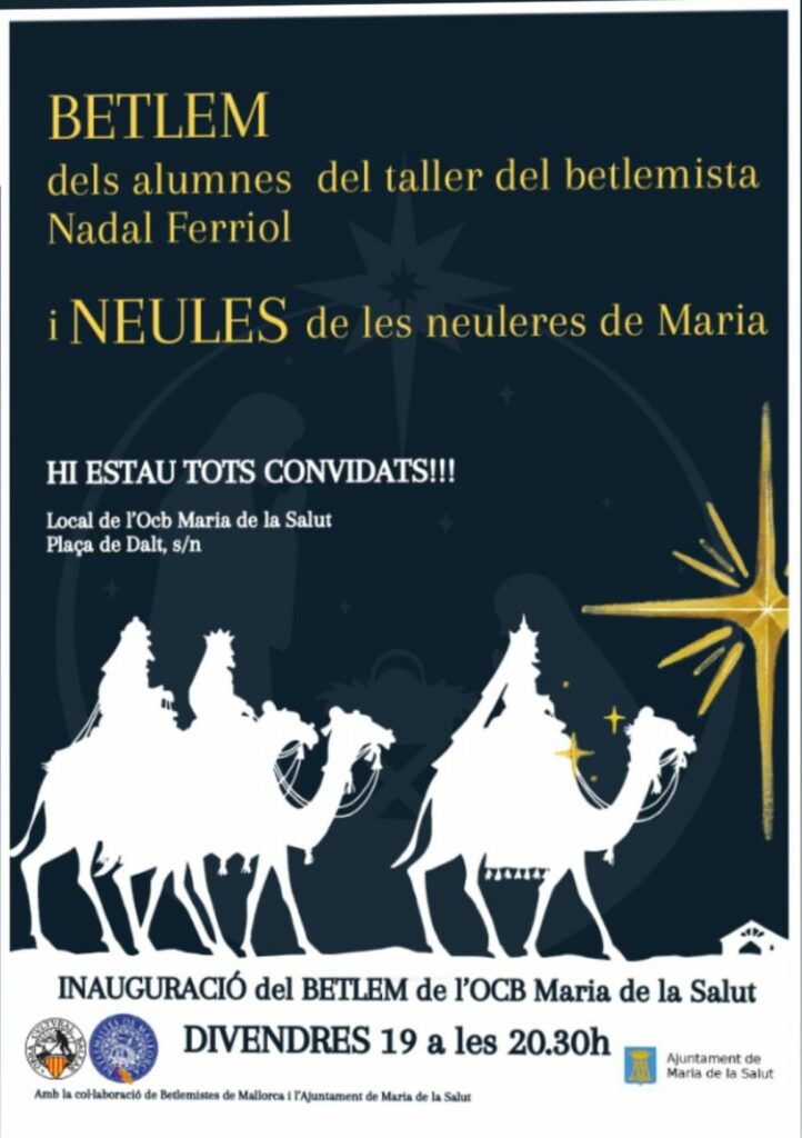 Inauguració del Betlem de l’OCB Maria de la Salut