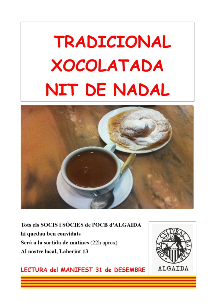 Diada de Mallorca – Xocolatada