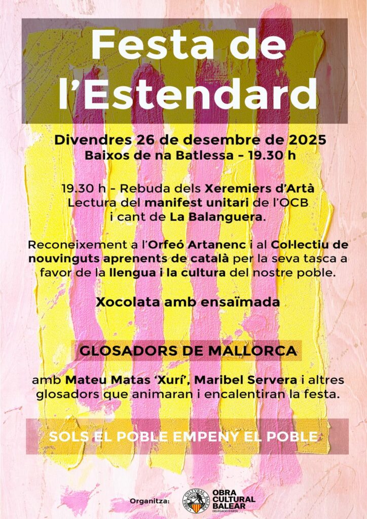 Diada de Mallorca – Xeremiers, reconeixements, xocolatada i glosadors