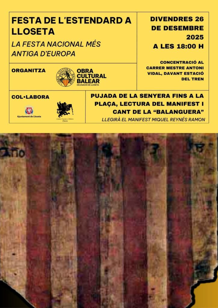 Diada de Mallorca – Pujada de la senyera i cant de La Balanguera