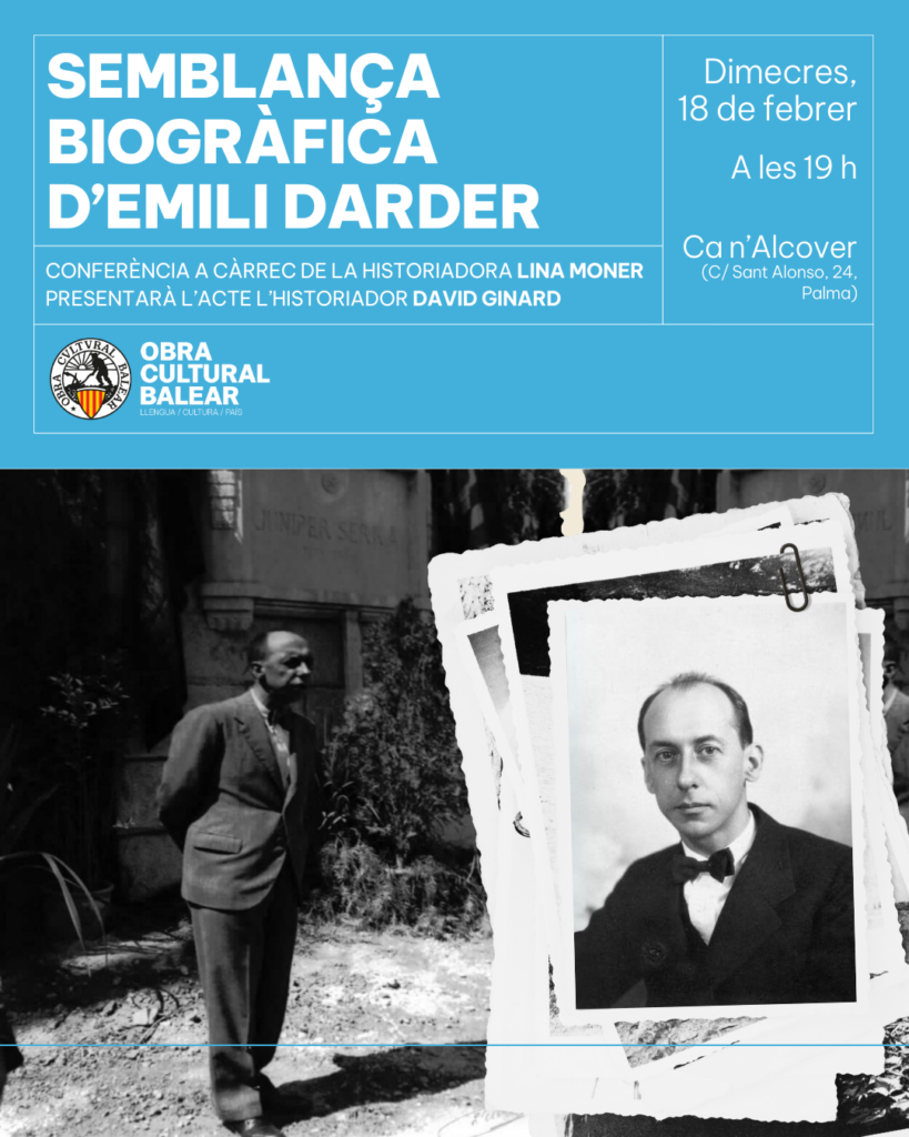 Conferència ‘Semblança biogràfica d’Emili Darder’
