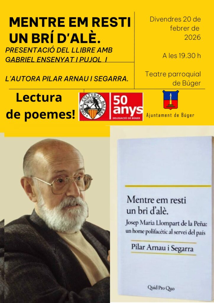 Presentació del llibre “Mentre em resti un brí d’alè” de Pilar Arnau