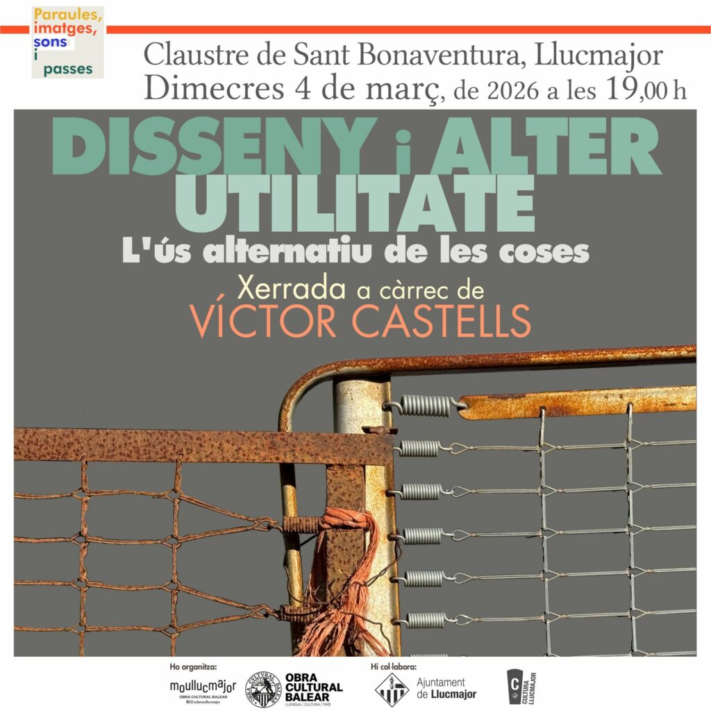 Xerrada “L’ús alternatiu de les coses” a càrrec de Víctor Castells