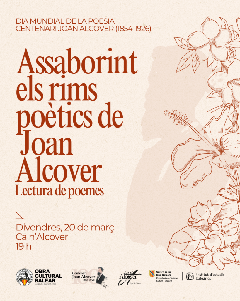 Assaborint els rims poètics de Joan Alcover. Lectura de poemes