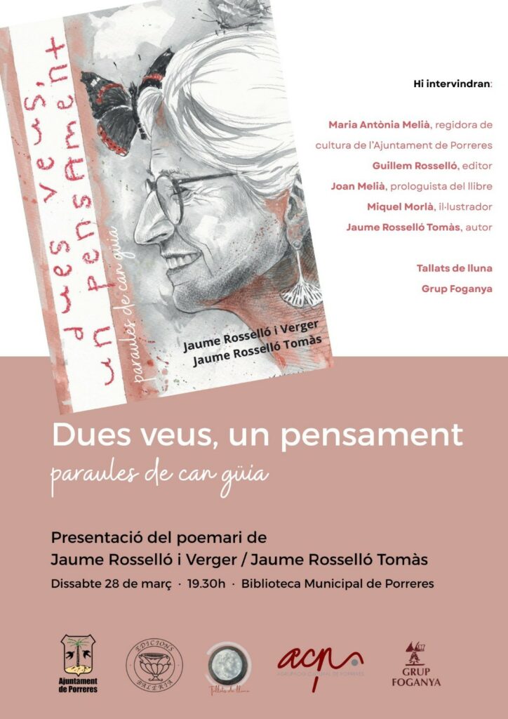 Presentació del poemari “Dues veus, un pensament” de Jaume Rosselló Verger i Jaume Rosselló Tomàs