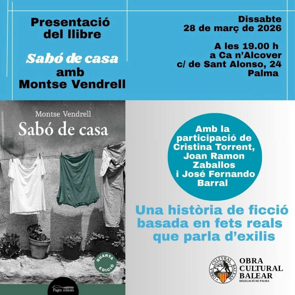 Presentació del llibre “Sabó de casa” amb Montse Vendrell