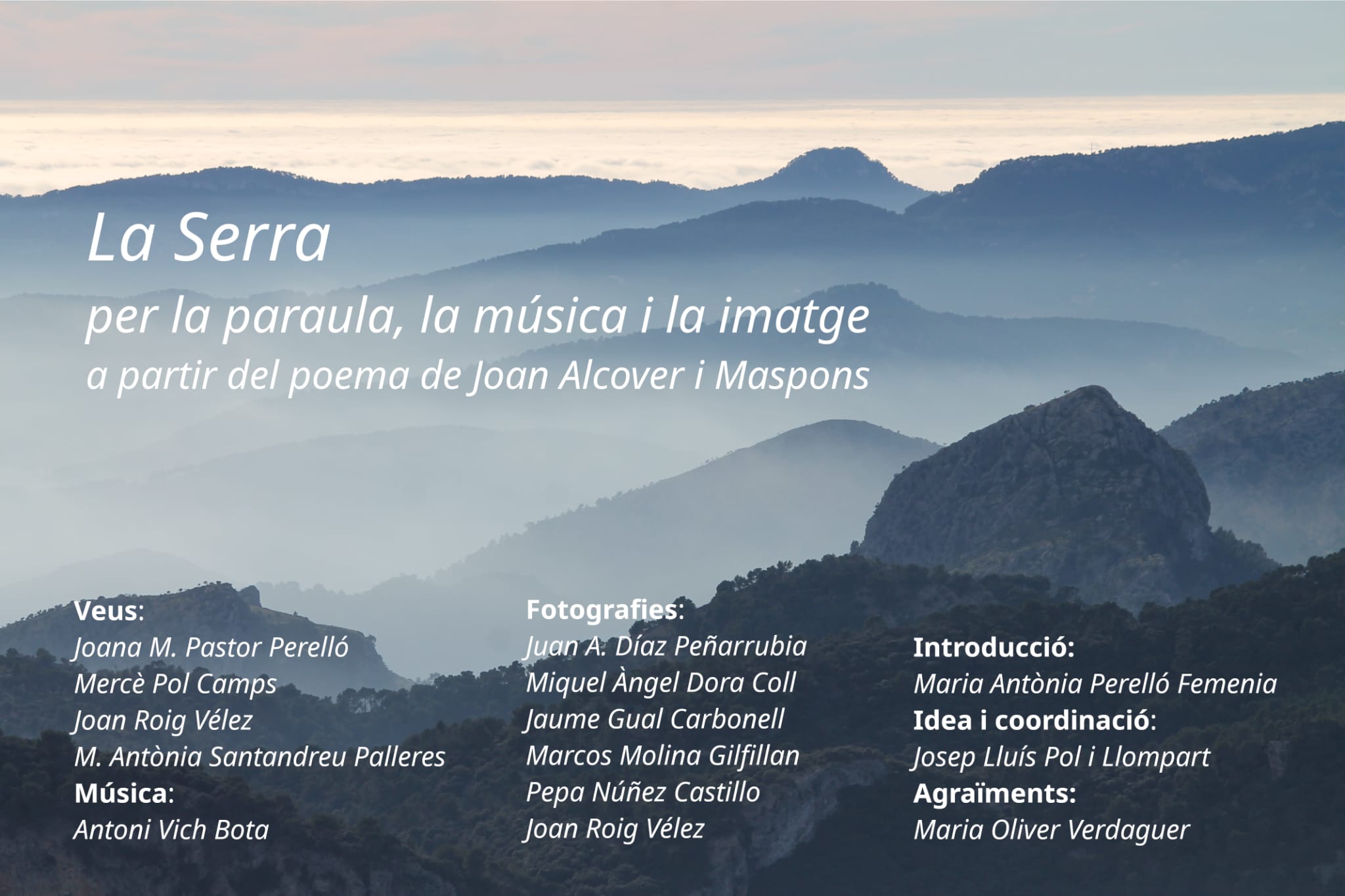 L’OCB organitza una vetlada poètica, musical i visual entorn del poema ‘La Serra’ de Joan Alcover a Raixa