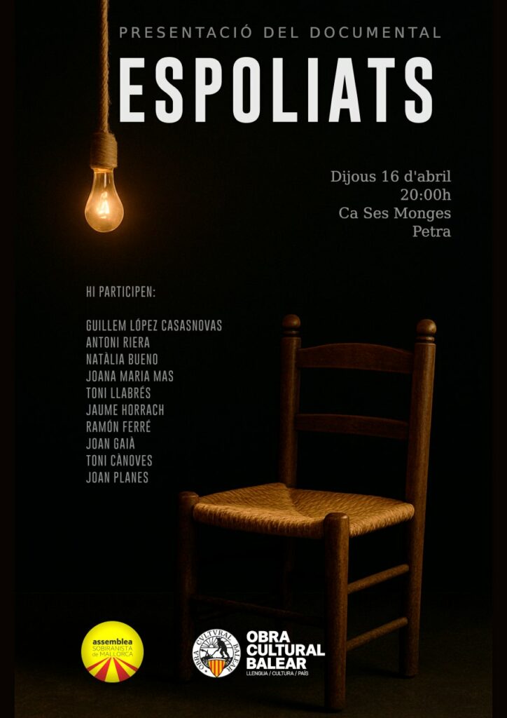 Projecció del documental “Espoliats”