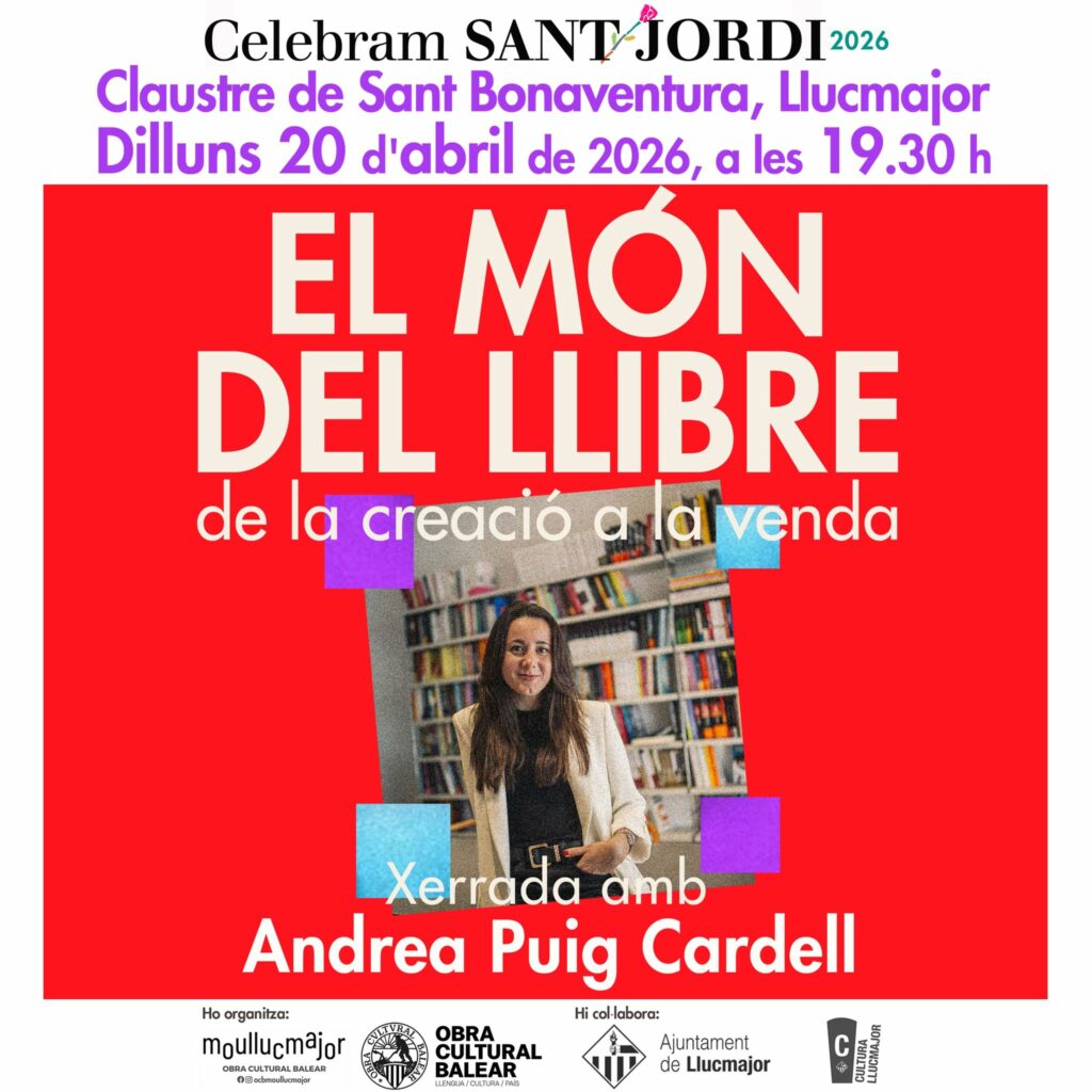 Xerrada “El món del llibre, de la creació a la venda” amb Andrea Puig Cardell