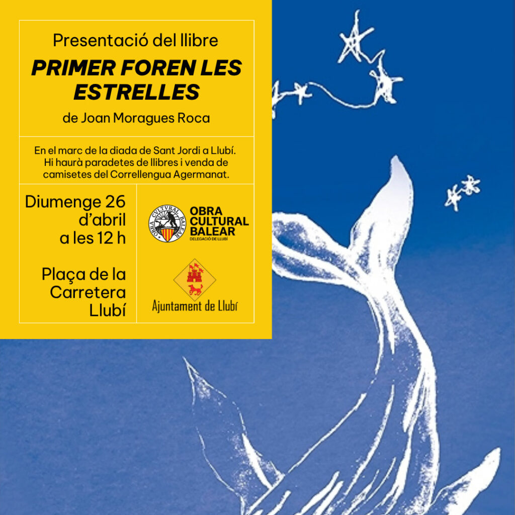 Presentació del llibre “Primer foren les estrelles” de Joan Moragues