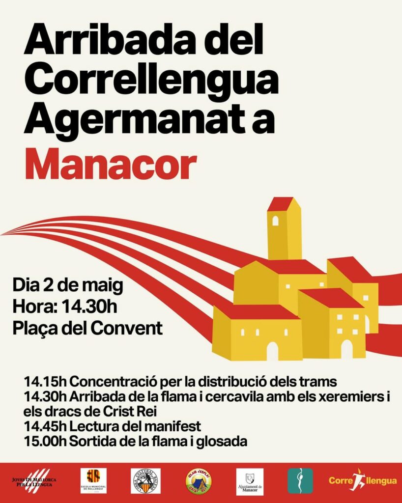 Arribada del Correllengua a Manacor