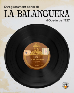 Enregistrament sonor d'Odeón de 1927 amb Emili Vendrell