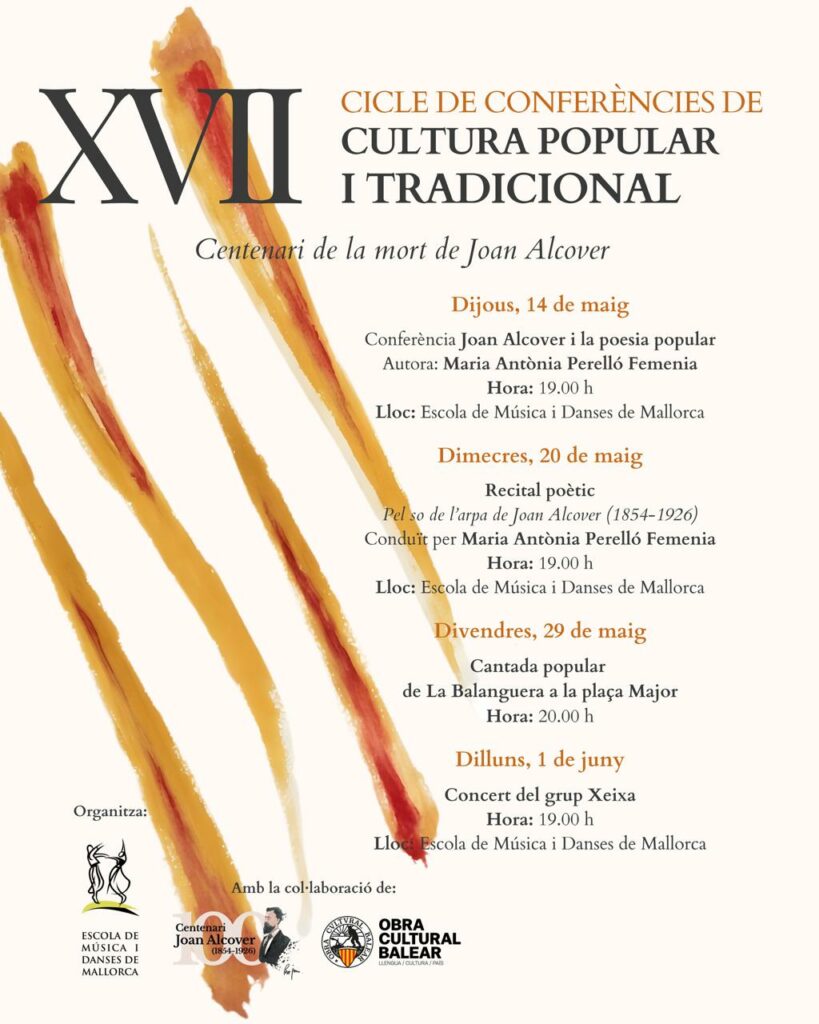 Recital poètic “Pel so de l’arpa de Joan Alcover (1854-1926)”