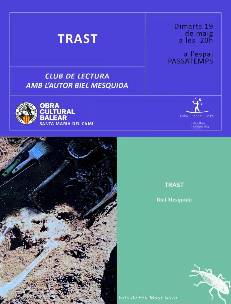 Club de lectura – “Trast” de Biel Mesquida