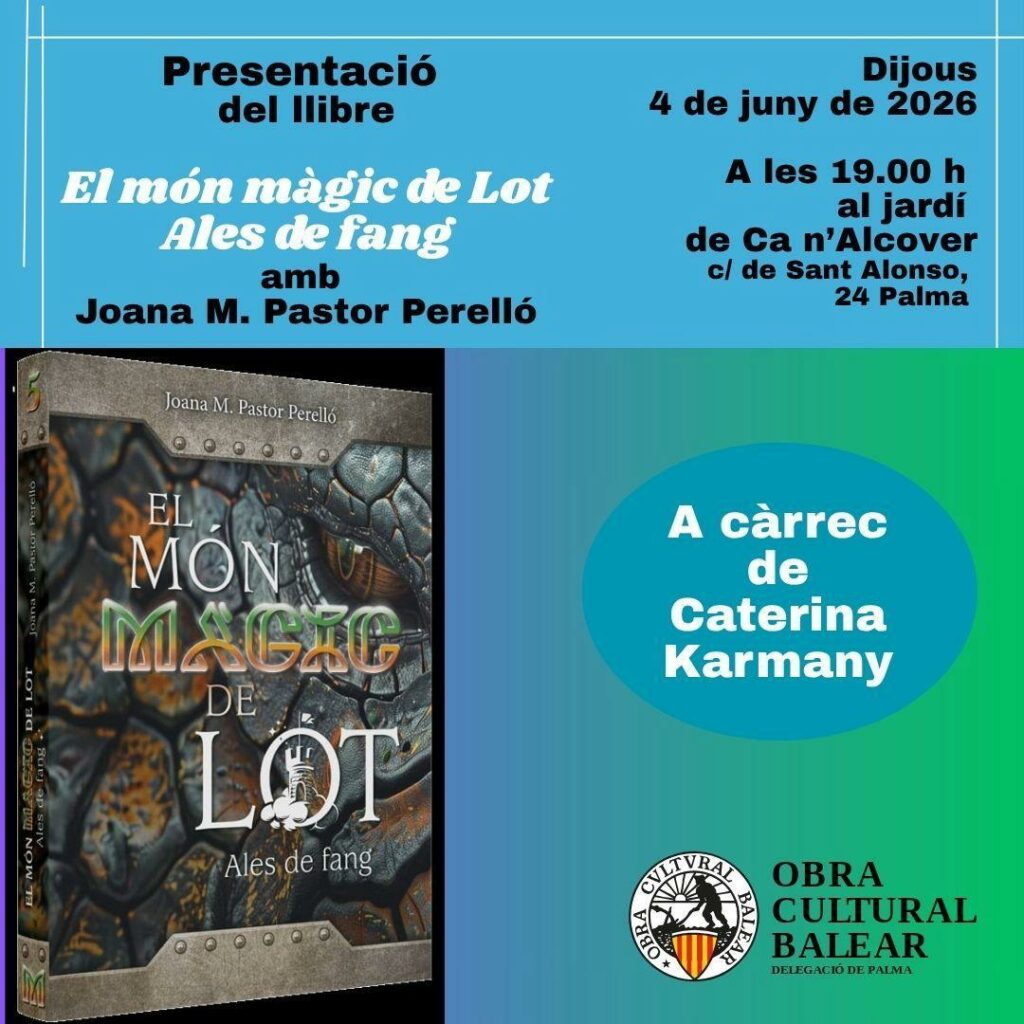 Presentació del llibre “El món màgic de Lot. Ales de fang” de Joana M. Pastor Perelló