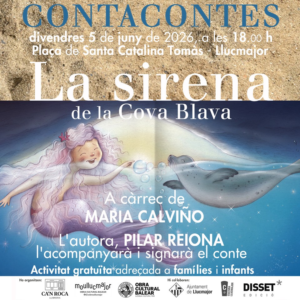 Contacontes «La sirena de la Cova Blava» a càrrec de Maria Calviño