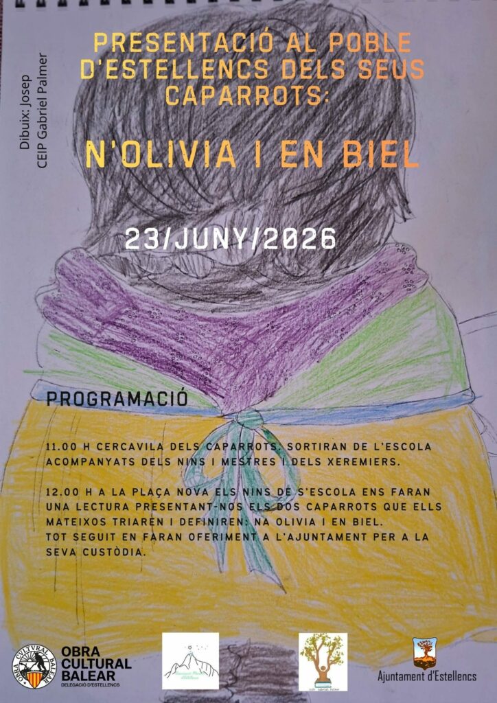 Presentació al poble d’Estellencs dels seus caparrots