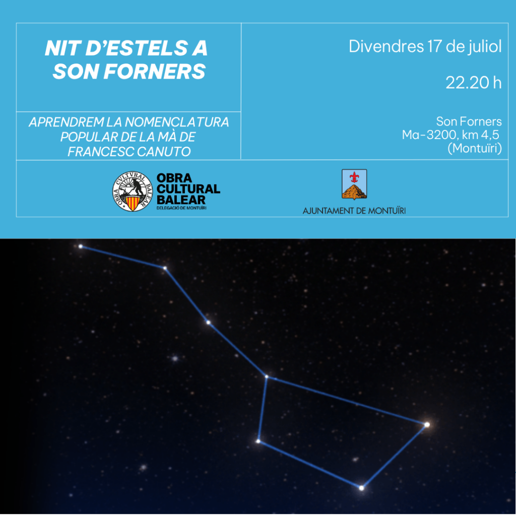 Nit d’estels a Son Forners a càrrec de Francesc Canuto