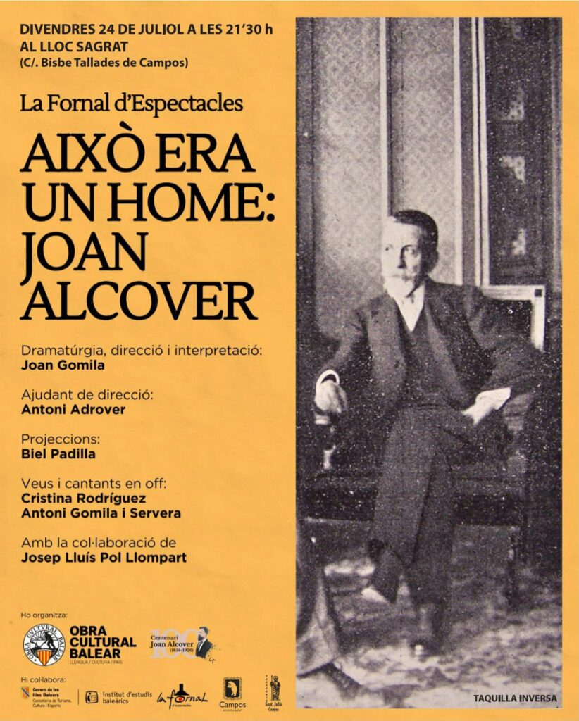 Espectacle «Això era un home: Joan Alcover»