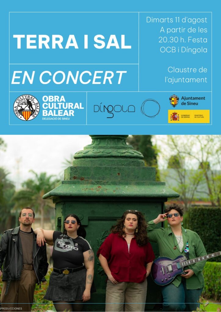 Festa d’estiu – Premi Díngola 2026, concurs de gloses «Biel Parreta» i concert de «Terra i sal»