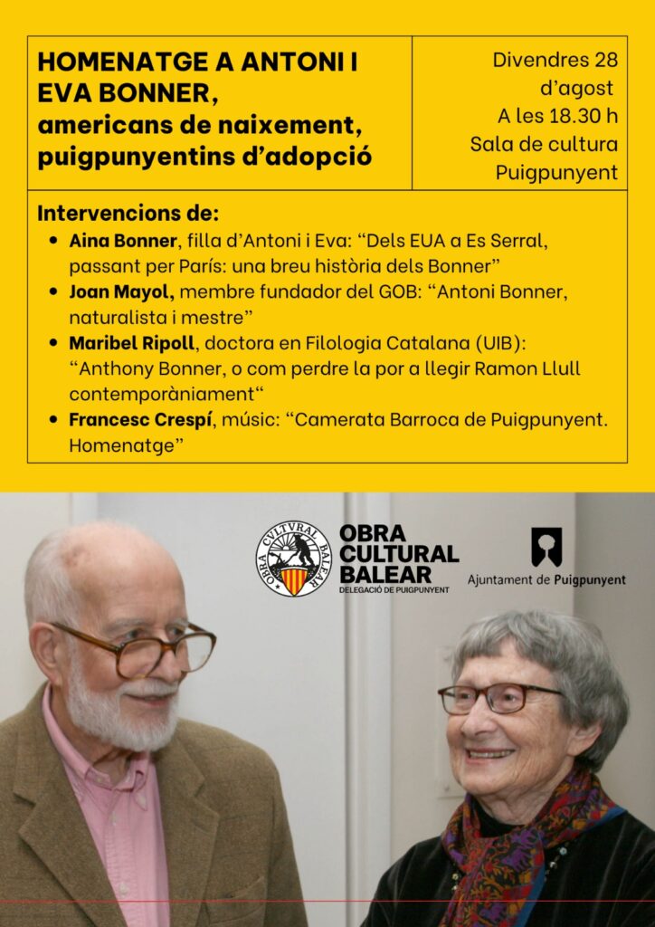 Homenatge a Antoni i Eva Bonner