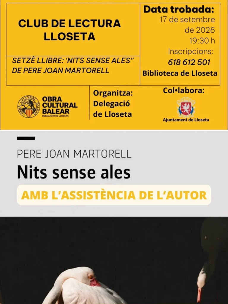 Club de lectura «Nits sense ales» de Pere Joan Martorell