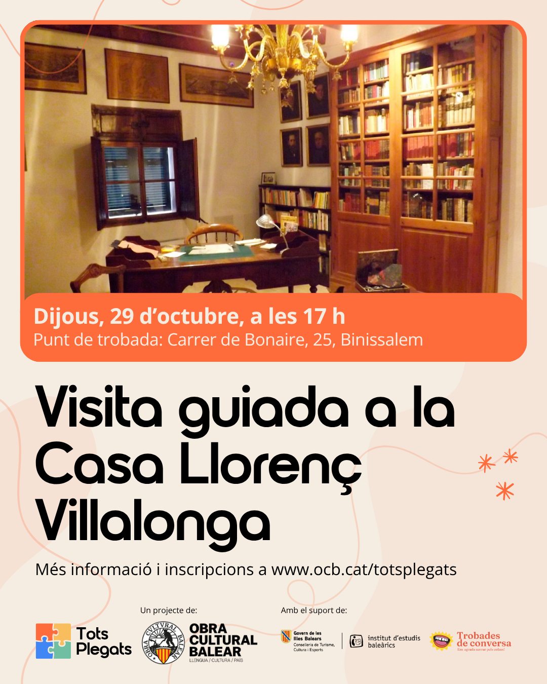 Tots Plegats: Visita guiada a la Casa Llorenç Villalonga