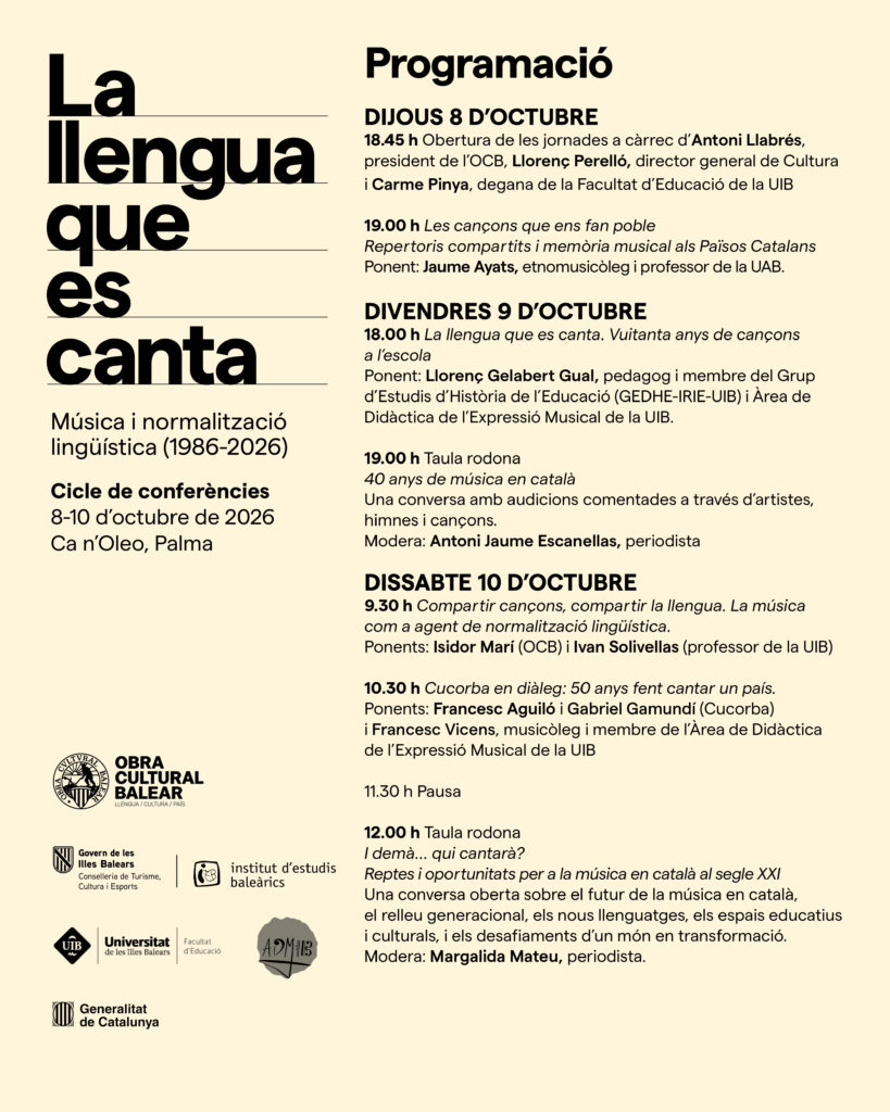 La llengua que es canta. Música i normalització lingüística