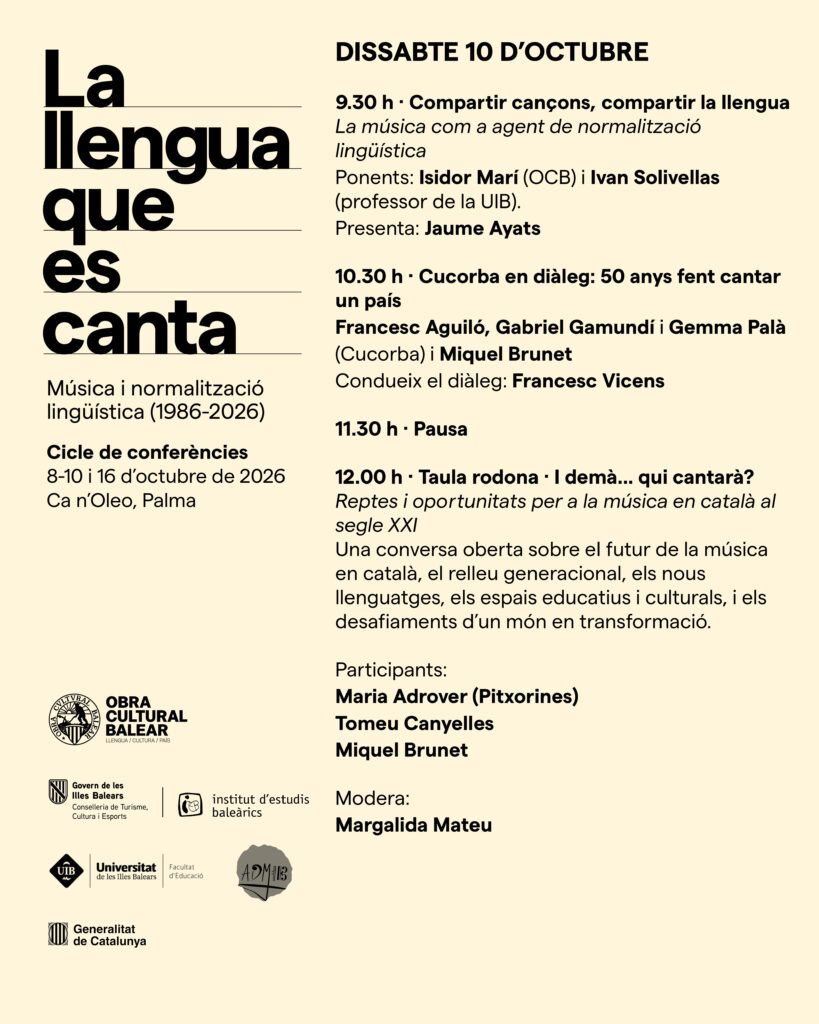 La llengua que es canta. Música i normalització lingüística