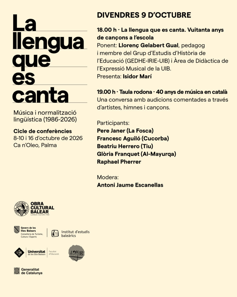 La llengua que es canta. Música i normalització lingüística