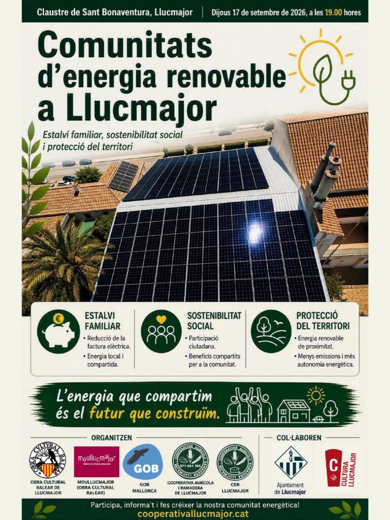 Comunitats d’energia renovable a Llucmajor