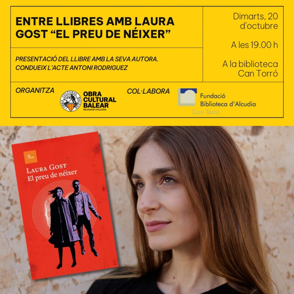 Entre llibre amb Laura Gost «El preu de néixer»