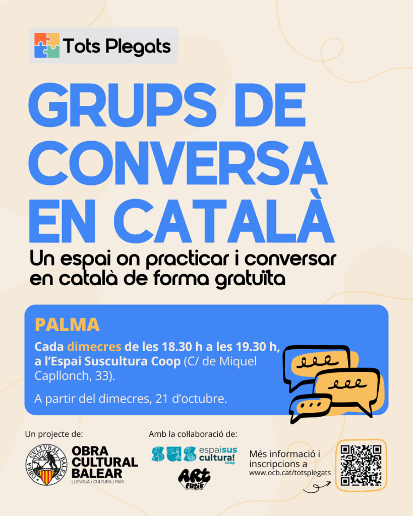 Grup de conversa en català a Palma (Espai Suscultura Coop)